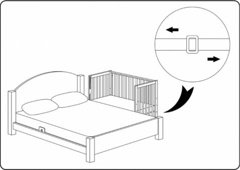 Stiprinājuma sistēma zīdaiņu gultiņai Yappu Safe