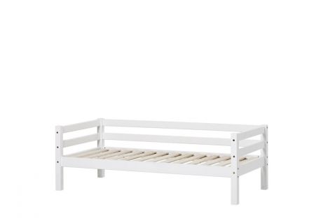Pusaudžu gulta Basic 70x160, ražota Latvijā, no priedes masīvkoka, balta