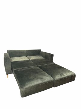 Izvelkama sofa Wilma 2 zaļa