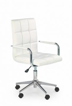 Krēsls q-022 balts ādas aizvietotājs