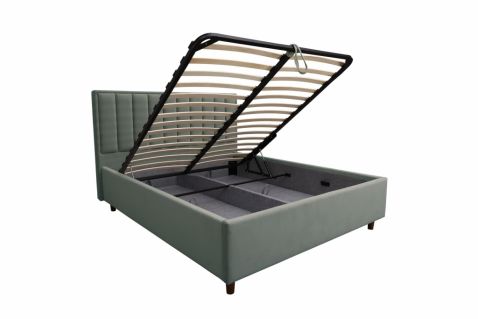 Gulta Alba pelēka ar veļas kasti