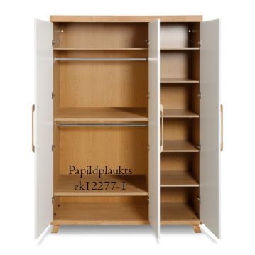 Skapis 3 durvju TALSI MDF, ozols, ozola lamināts ražots Latvijā