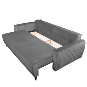 Izvelkama sofa Roma pelēka