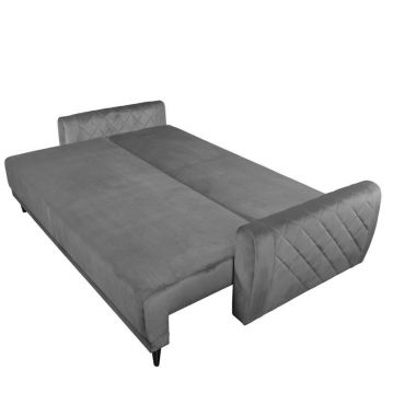 Izvelkama sofa Roma pelēka