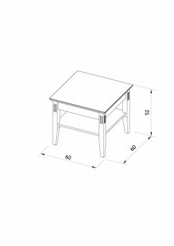 Galdiņš Piano Materiāls: MDF, krāsots balts, ražots Latvijā