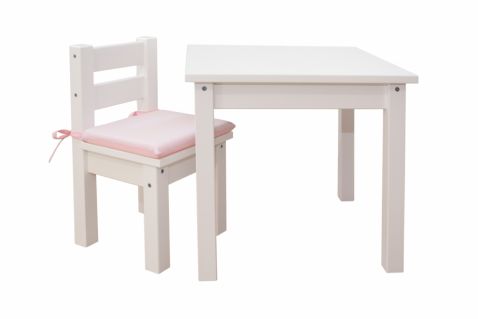 Bērnu galdiņš Mads ražots Latvijā no priedes masīvkoka, mēbeles
