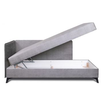 Tahta-gulta Rinn pelēka, ar veļas kasti