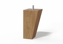 Slīpas Konusveida koka kājas 12 un 18 cm, ozols