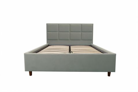 Gulta Adelia 160 pelēka ar veļas kasti 