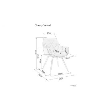 Krēsls CHERRY VELVET PELĒKS