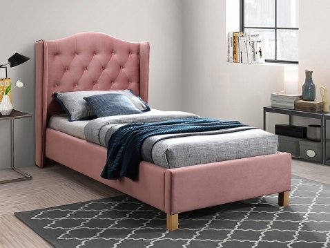 Gulta Astika velvet 90x200 rozā