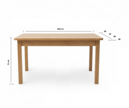 Ēdamgalds 90x140 melnalkšņa