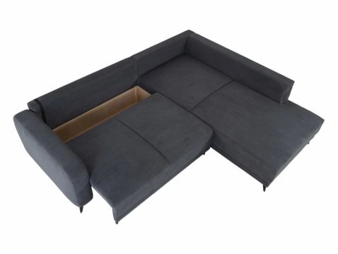 Stūra dīvāns Martinez tumši pelēks