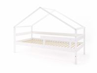Pusaudžu gulta Hytte - mājiņa balta 90x200
