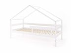 Pusaudžu gulta Hytte - mājiņa balta 90x200