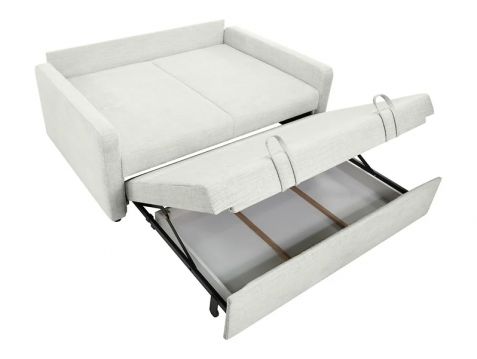Izvelkama sofa Luna gaiši pelēka