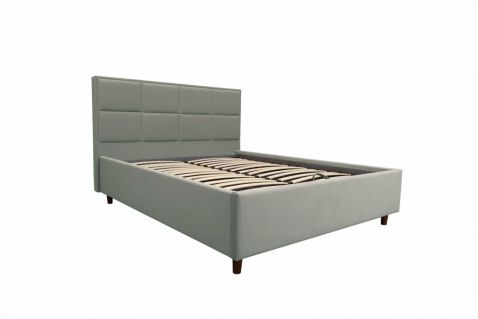 Gulta Adelia gaiši pelēka ar veļas kasti 160