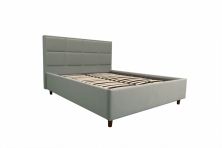 Gulta Adelia  gaiši pelēka ar veļas kasti 160