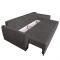 Izvelkama sofa Bolonia tumši pelēka