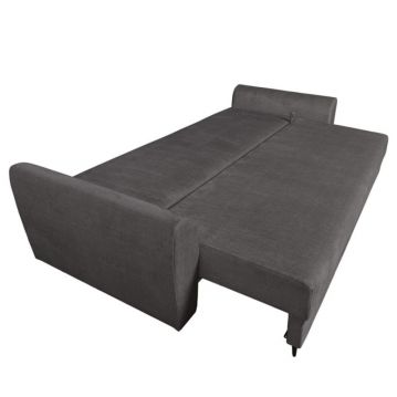Izvelkama sofa Bolonia tumši pelēka