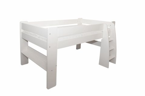 Pusotra stāva gulta Alisia. MDF, krāsots balts. Matrača izmērs 90x190 cm.