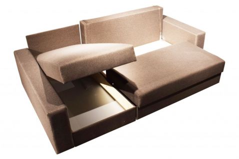 Izvelkams stūra dīvāns Otello XL ar divām veļas kastēm. Izgatavots Latvijā.