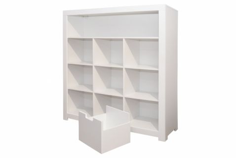 Lielā kaste Style priekš Style plaukta uzgatavota no MDF balti krāsota
