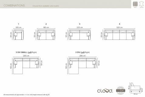 Sofa ROBIN open end