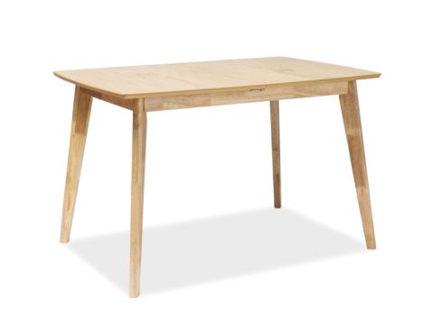 Transformējams galds Brando paredzēts 8 personām, Virsma: MDF + dabīgais finieris, Rāmis: koks, krāsa: ozols. Izmērs: 80x120(+40)H75 cm
