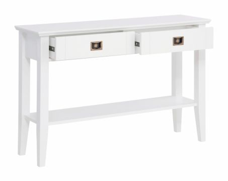 Konsoles galds Piano izgatavots no MDF balti krāsota, ražots Latvijā