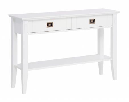 Konsoles galds Piano izgatavots no MDF balti krāsota, ražots Latvijā