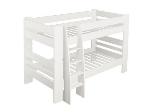 Divstāvu gulta Alisia izgatavota Latvijā no balta MDF. 90x190 cm
