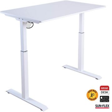 Augstumā regulējams galds SUN-FLEX EASYDESK ELITE, balts