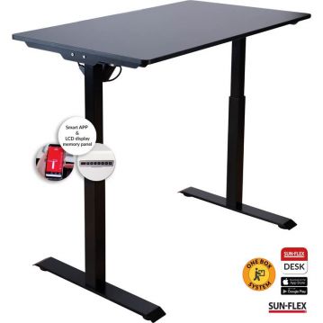 Augstumā regulējams galds SUN-FLEX EASYDESK ELITE, melns