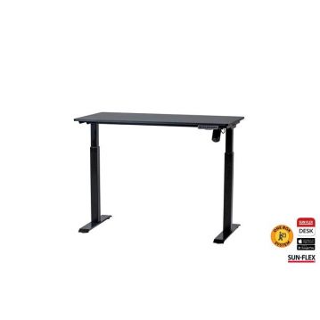 Augstumā regulējams galds SUN-FLEX EASYDESK ELITE, melns