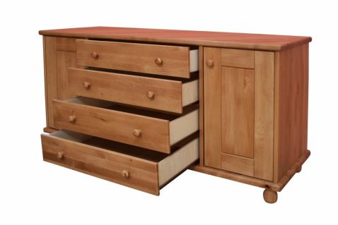 Garā kumode 4A2D, materiāls - melnalksnis, ražots Latvijā