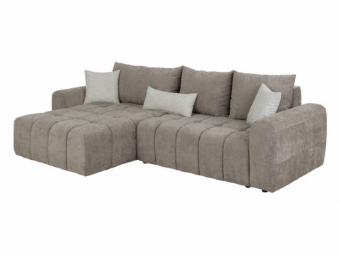 Stūra dīvāns Chill izvelkams gaiši brūns