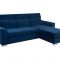 Stūra dīvāns EVITA (tumši zils)