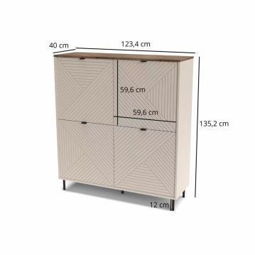 Kumode ar 4durvīm Evo