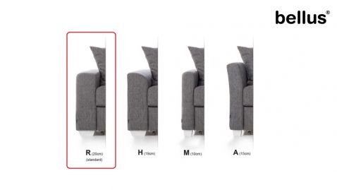 Stūra dīvāns ROMA 3 DIV SMALL Right (or Left)  Bellus. izvelkams ar veļas kasti