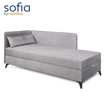 Tahta-gulta Rinn pelēka, ar veļas kasti