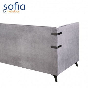 Tahta-gulta Rinn pelēka, ar veļas kasti