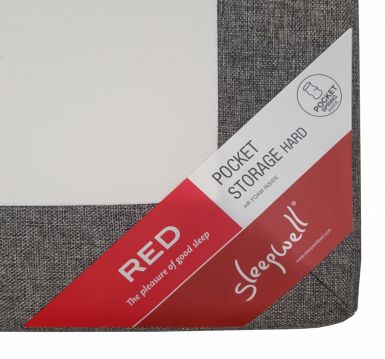 Red Pocket Storage gulta ar paceļamo mehanismu no Sleepwell