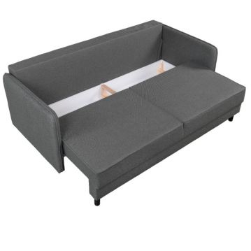 Izvelkama sofa Bruno tumši pelēka