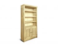 Grāmatu plaukts Cliff eļļots ar durvīm apakšā