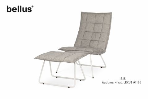 Atpūtas krēsls ar kāju soliņu IBIS Bellus 