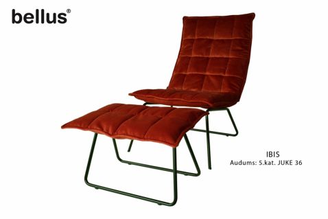 Atpūtas krēsls ar kāju soliņu IBIS Bellus
