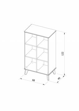 Plaukts Vivo, materiāls - MDF, ražots Latvijā, mēbeles