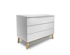 VENTA Kumode ar 3 atvilktnēm balta
