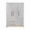 3 durvju skapis Scandic Gray